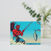 Schlechte Fischerei auf Thunfisch Postkarte (Stehend Vorderseite)