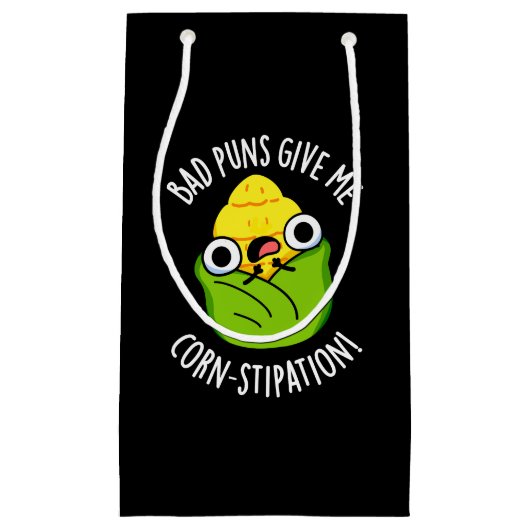 Schlechte Gewehre geben mir Maisstipation Mais Pun Kleine Geschenktüte (Vorderseite)