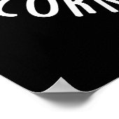 Schlechte Gewehre geben mir Maisstipation Mais Pun Poster (Ecke)