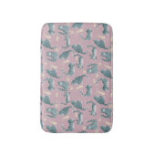 Schlechte graue Katzen klopfen über das Muster Badematte (Vorderseite Vertikal)