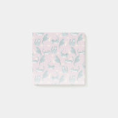 Schlechte graue Katzen klopfen über das Muster Post-it Klebezettel (Vorderseite)