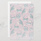 Schlechte graue Tabbattacke klopfen über Briefpapier (Vorne/Hinten)