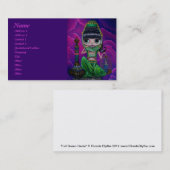 Schlechte grüne Geister mit magischer Flasche Visitenkarte (Vorne/Hinten)