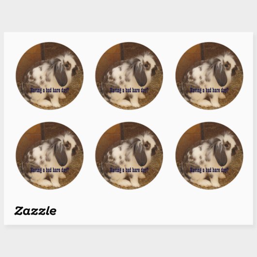 Schlechte Hare Day Stickers (Blatt)
