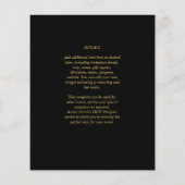 SCHLECHTE HAUSHALTSMITTEL Schwarzes Gold-MONOCHROM Flyer (Hinten)