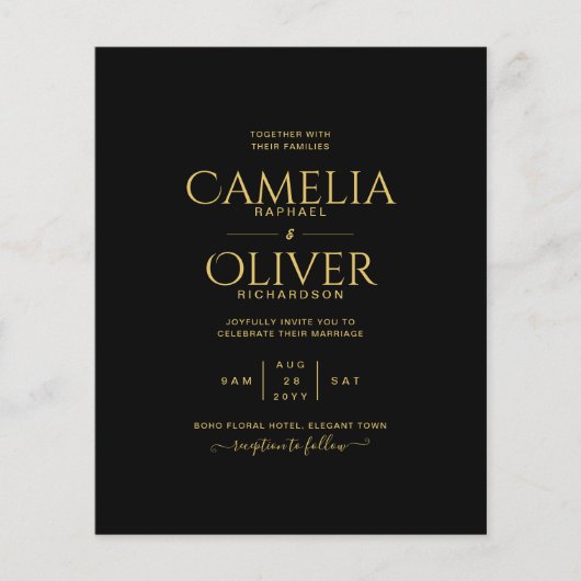 SCHLECHTE HAUSHALTSMITTEL Schwarzes Gold-MONOCHROM Flyer (Vorne)