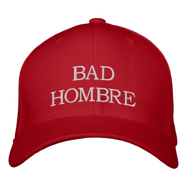 SCHLECHTE HOMBRE - Hillary Clinton-Kampagnen-Hut - Bestickte Kappe (Vorderseite)