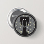 Schlechte Hundegraphik-ursprünglicher Button (Vorne & Hinten)