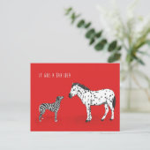 Schlechte Idee Postkarte (Stehend Vorderseite)