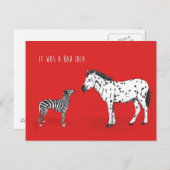 Schlechte Idee Postkarte (Vorne/Hinten)