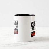 SCHLECHTE INTEL-Tasse Zweifarbige Tasse (Mittel)