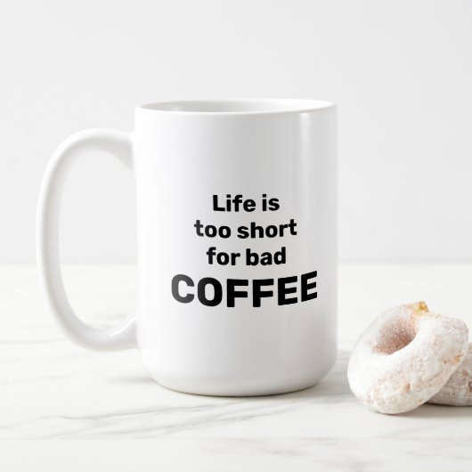 Schlechte Kaffee-Tasse Kaffeetasse (Mit Donut)