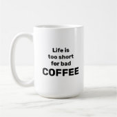 Schlechte Kaffee-Tasse Kaffeetasse (Links)