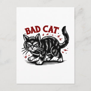 Schlechte Katze Postkarte