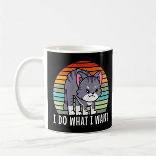 Schlechte Katze tue, was ich Vintag Gewollt habe Kaffeetasse