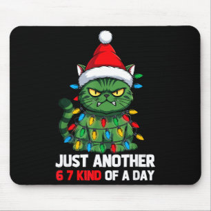 Schlechte Katze Weihnachtslichter Bah Humbug 6 7 M Mousepad