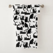 Schlechte Katzen klopfen über Badhandtuch Set (Insitu)