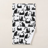 Schlechte Katzen klopfen über Badhandtuch Set (Handtuch)