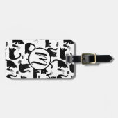 Schlechte Katzen klopfen über Gepäckanhänger (Vorderseite horizontal)