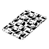 Schlechte Katzen klopfen über Magnet (Linke Seite)