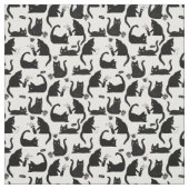 Schlechte Katzen klopfen über Stoff (Muster)