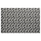 Schlechte Katzen klopfen vorbei, weiße Katzen auf  Stoff (Fat Quarter (45,7 x 55,9 cm))