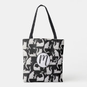 Schlechte Katzen klopfen vorbei, weiße Katzen auf  Tasche (Rückseite)