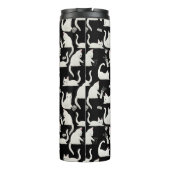 Schlechte Katzen klopfen vorbei, weiße Katzen auf Thermosbecher (Rückseite)