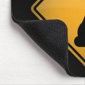 Schlechte Katzen-Warnzeichen Mousepad (Ecke)