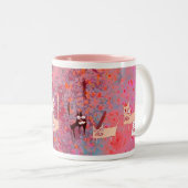 schlechte Katzen Zweifarbige Tasse (VorderseiteRechts)