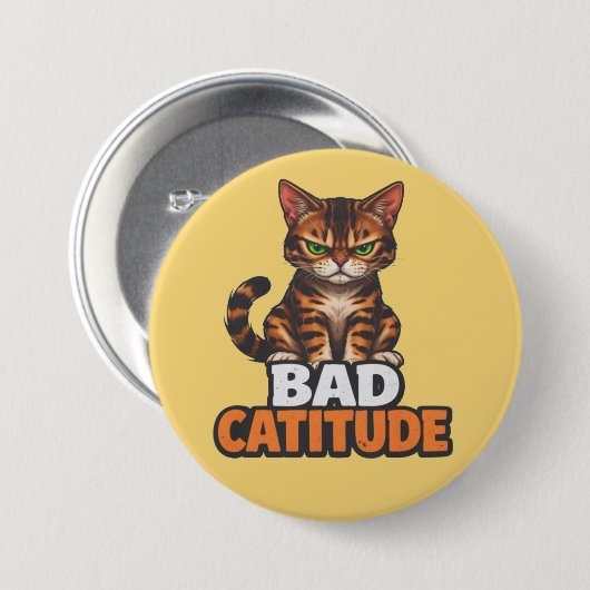 Schlechte Katzigkeit Button (Vorne & Hinten)