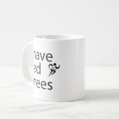 Schlechte Knie Kaffeetasse (Vorderseite Links)