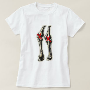 Schlechte Knie – Lustige Skelett-Knie-Illustration T-Shirt