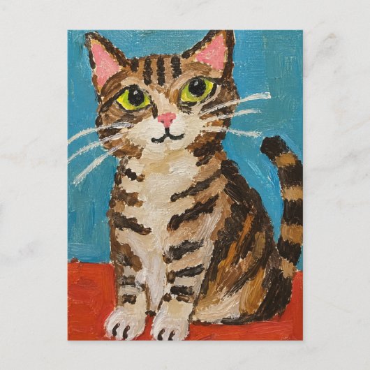 Schlechte Kunst #6: Kitty Katze Postkarte (Vorderseite)