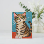 Schlechte Kunst #6: Kitty Katze Postkarte (Stehend Vorderseite)