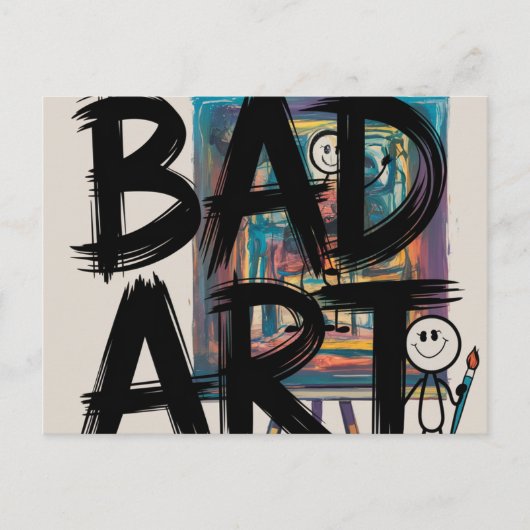 Schlechte Kunst Postkarte (Vorderseite)