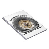 Schlechte Lage wie flacher Tritt Notizblock (Rechte Seite)