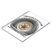 Schlechte Lage wie flacher Tritt Notizblock (Linke Seite)