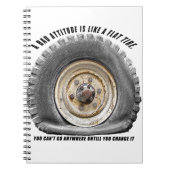 Schlechte Lage wie flacher Tritt Notizblock (Vorderseite)