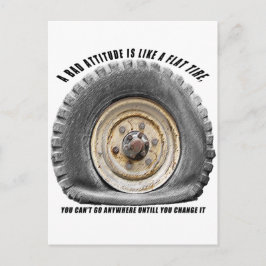 Schlechte Lage wie flacher Tritt Postkarte