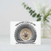 Schlechte Lage wie flacher Tritt Postkarte (Stehend Vorderseite)