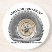 Schlechte Lage wie flacher Tritt Sandstein Untersetzer (Vorne)