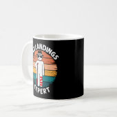 Schlechte Landung Experte Gebrochener Bein Knochen Kaffeetasse (Vorderseite Links)