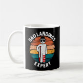Schlechte Landung Experte Gebrochener Bein Knochen Kaffeetasse (Links)