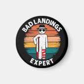 Schlechte Landung Experte Gebrochener Bein Knochen Magnet (Vorne)