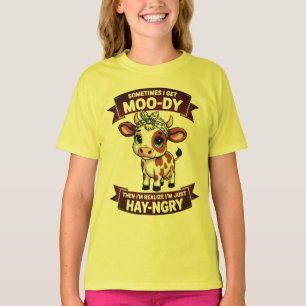 Schlechte Laune bis hungrig Lustiger Spruch T-Shirt