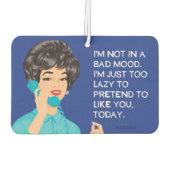 Schlechte Laune! - Funny Autolufterfrischer (Rückseite)