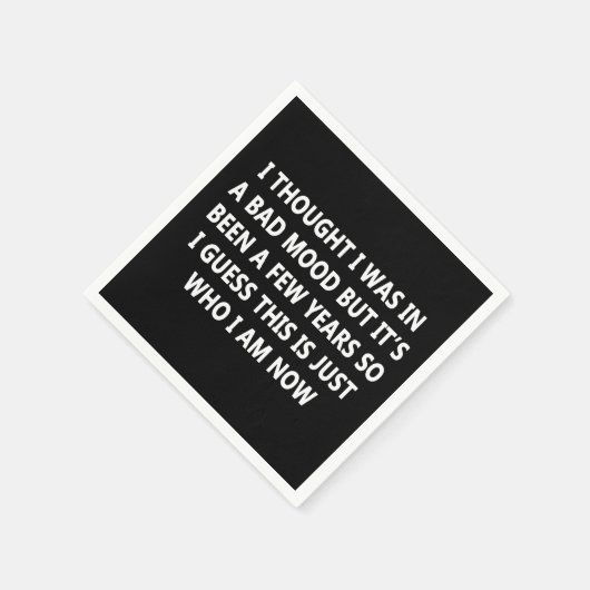 schlechte Laune Serviette (Ecke)