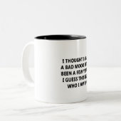 schlechte Laune Zweifarbige Tasse (Vorderseite Links)