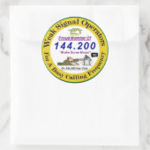 Schlechte Logo-Aufkleber mit 3 Zoll Runder Aufkleber (Tasche)